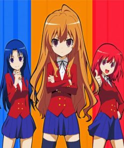 Toradora Characters Anime paint by numbers