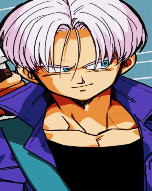 Trunks Dragon Ball paint by numbers