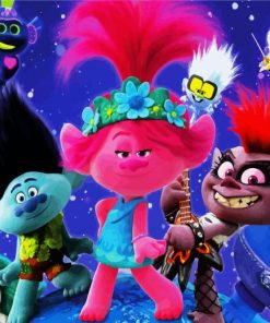 Trolls Animation paint by numbers