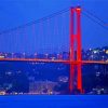 Turkey Bosphorus Bridge paint by numbers