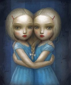 Twin Girls Paint By Number