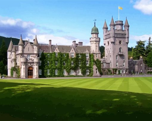 United Kingdom Balmoral Castle paint by numbers