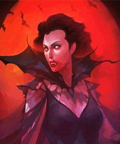 Vampire Woman paint by numbers