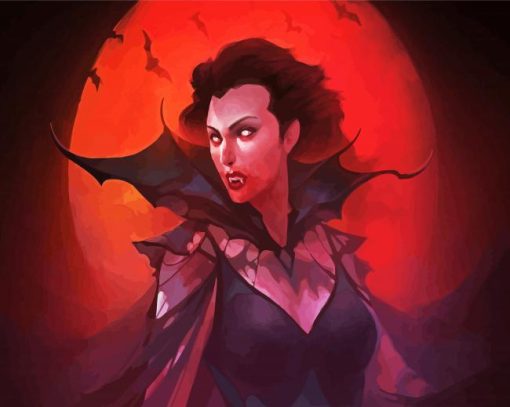 Vampire Woman paint by numbers