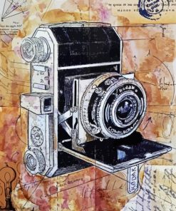 Vintage Camera Art paint by numbers