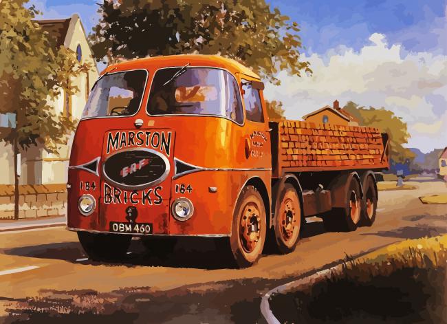 Vintage Lorry Paint By Number