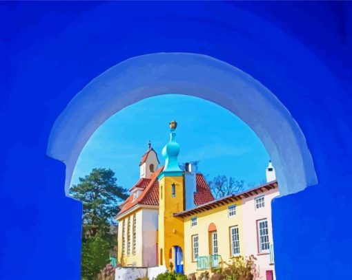 Wales Portmeirion paint by numbers