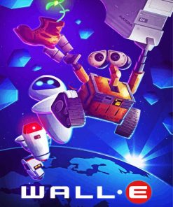 Wall E Film Poster paint by numbers