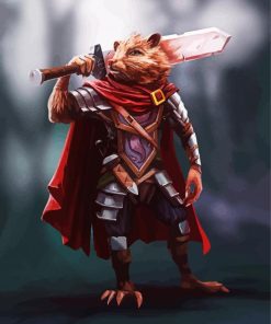 Warrior Hamster Paint By Number