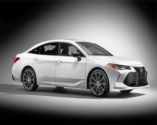 White Toyota Avalon paint by numbers