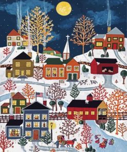 Winter In Vermont paint by numbers