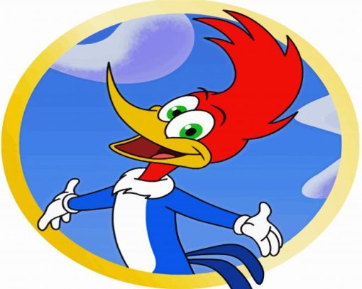 Woody Woodpecker paint by numbers
