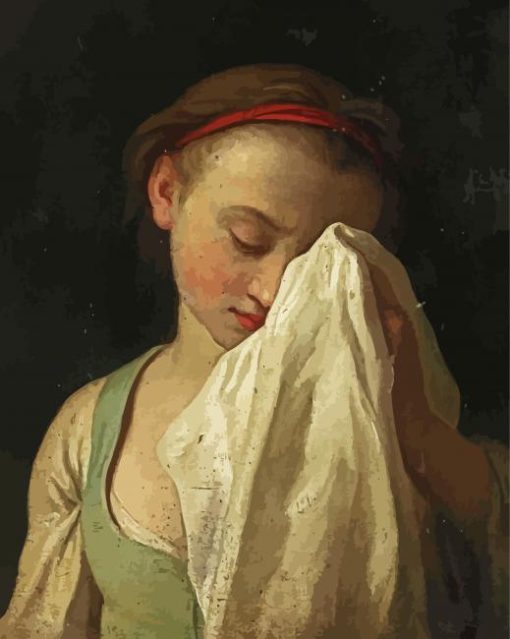 Young Girl Crying Paint By Number