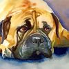 Aesthetic Bullmastiff Dog paint by numbers