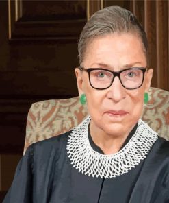 Aesthetic Joan Ruth Bader Ginsburg paint by numbers