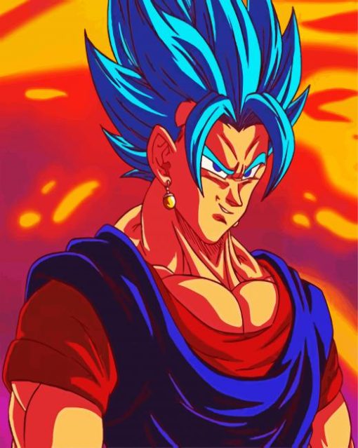 Aesthetic Vegito Anime paint by numbers