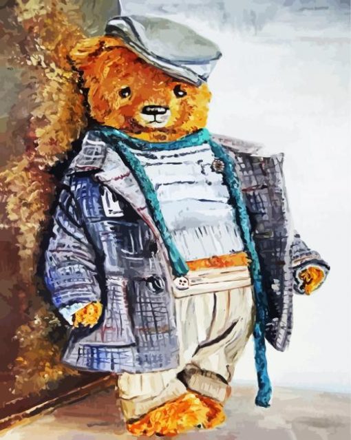 Aesthetic Sad Teddy Bear Paint By Number