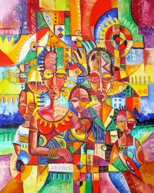African People paint by numbers