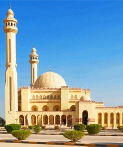 Al Fateh Grand Mosque In Bahrain paint by numbers