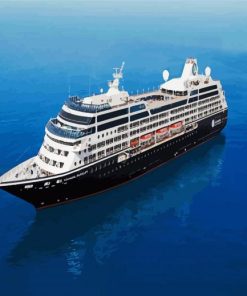 Azamara Ship In The Ocean paint by numbers