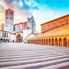 Basilica of San Francesco d Assisi Church paint by numbers