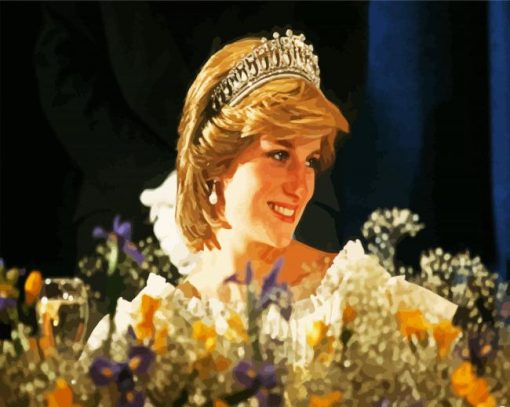 Beautiful Princess Diana paint by numbers