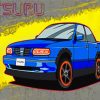Blue Nissan Tsuru Car Paint By Number