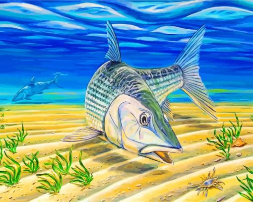 Bonefishes Art paint by numbers