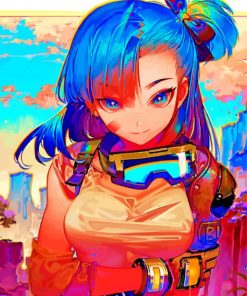 Bulma Illustration paint by numbers