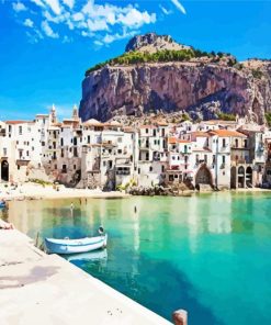 Cefalu City paint by numbers