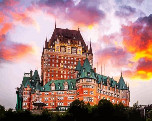 Chateau Frontenac Canada paint by numbers