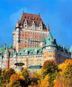 Chateau Frontenac Quebec paint by numbers