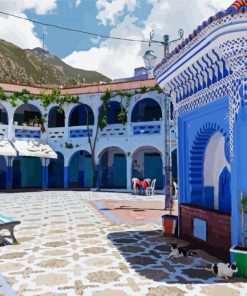 Chefchaouen Morocco paint by numbers