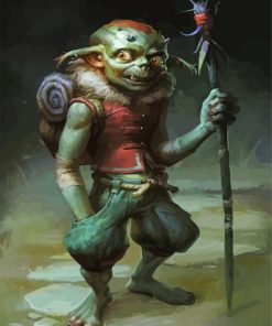 Creepy Monster Goblin Paint By Number