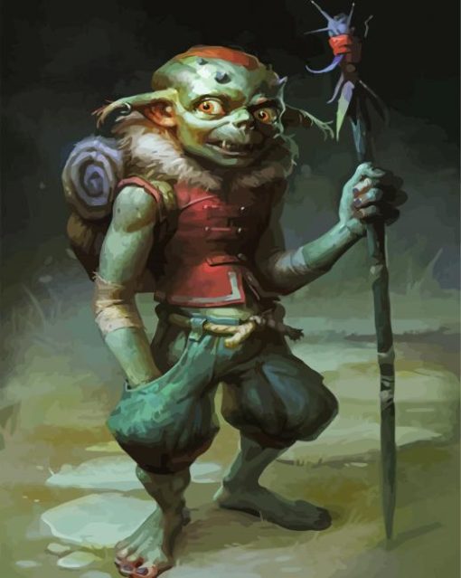 Creepy Monster Goblin Paint By Number