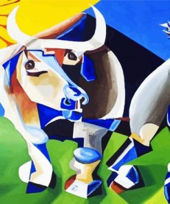 Cubism Shiba Bull Paint By Number