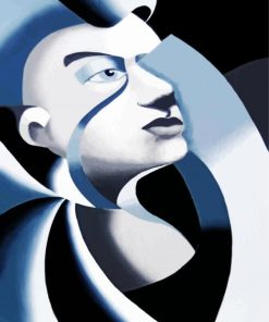 Cubism White Woman Face Paint By Number
