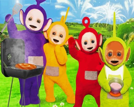 Teletubbies BBQ Paint By Number
