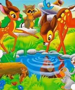Disney Bambi and Friends paint by numbers