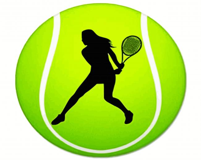 Female Tennis Player Art Paint By Number