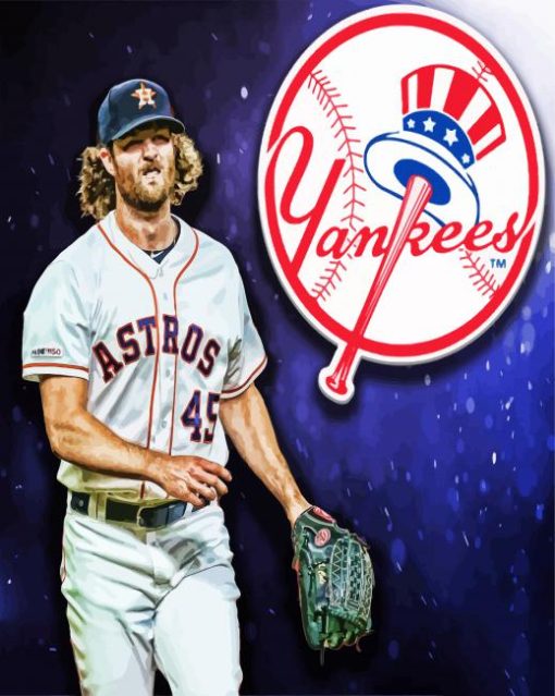 Gerrit Cole To Yankees paint by numbers