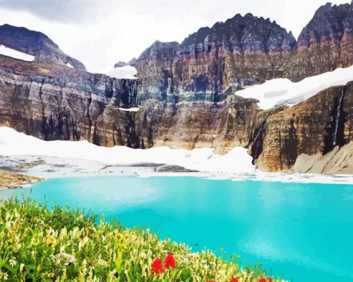 Glacier National Park Paint By Number