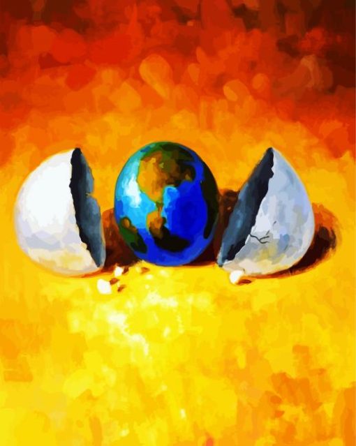 Globe Egg Paint By Number