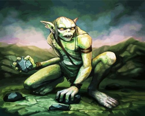 Monster Goblin Paint By Number