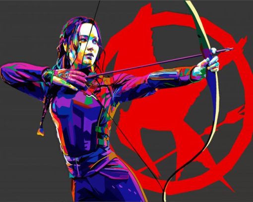 Katniss Everdeen PopArt Paint By Number