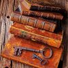Keys On Antique Books paint by numbers