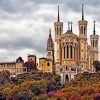 La Basilica de Notre Dame Lyon France paint by numbers