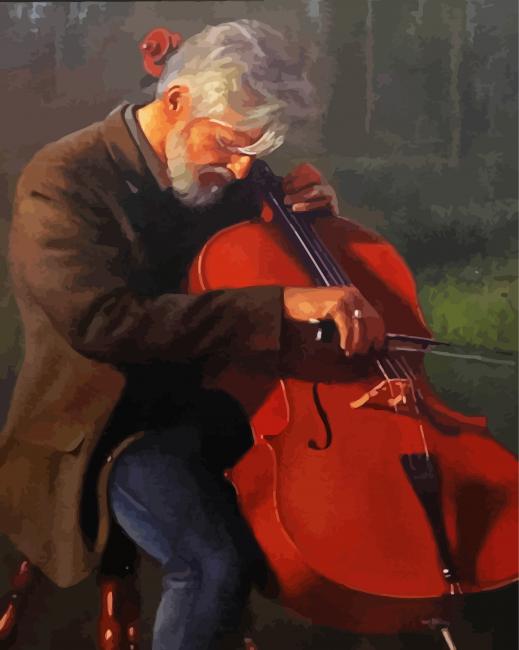 Musician Man paint by numbers