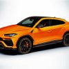 Orange Lamborghini Urus paint by numbers