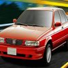 Red Nissan Tsuru Car Paint By Number